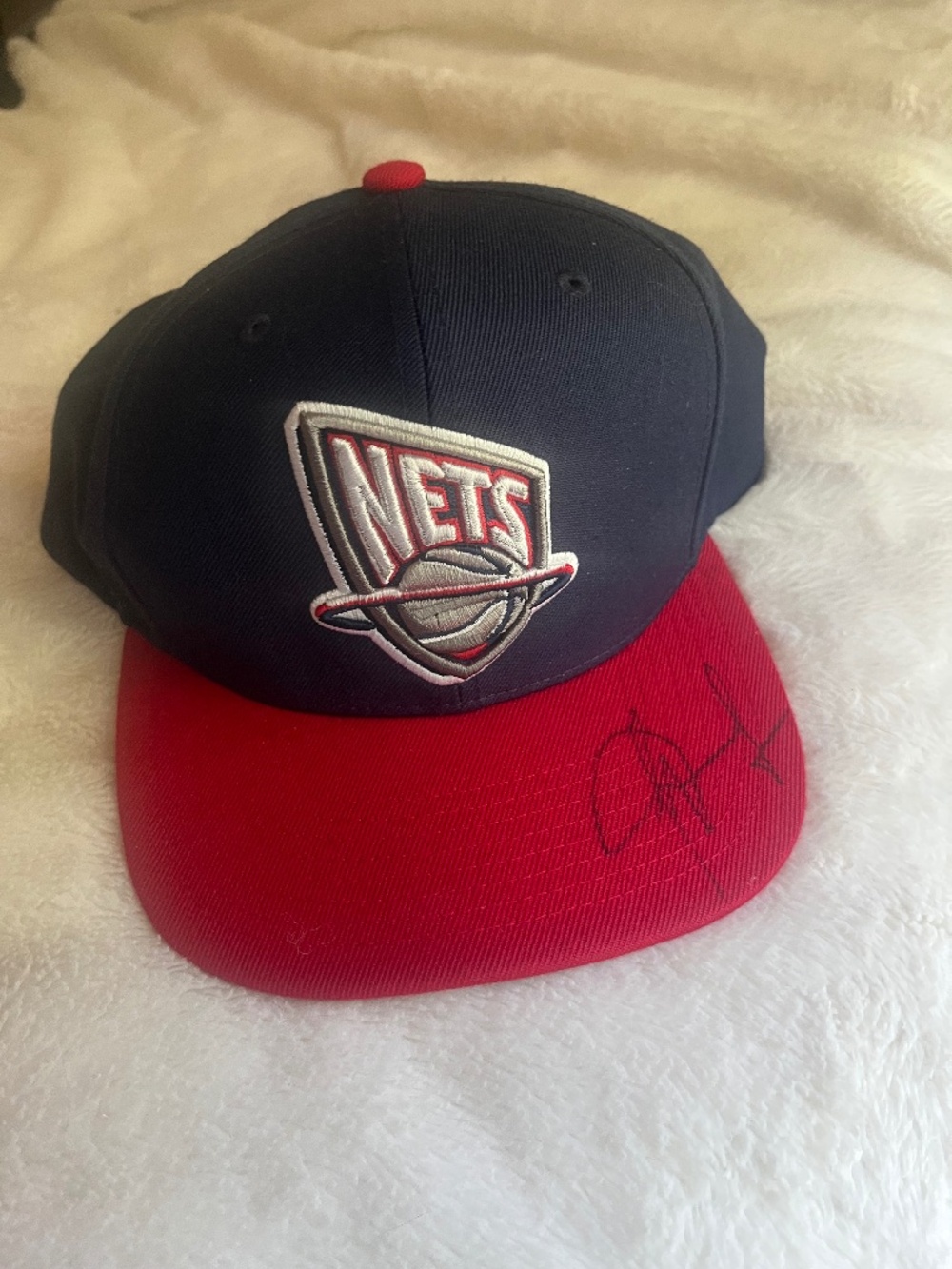 Signed D’Angelo Russel Nets ball cap Mitchell and Ness